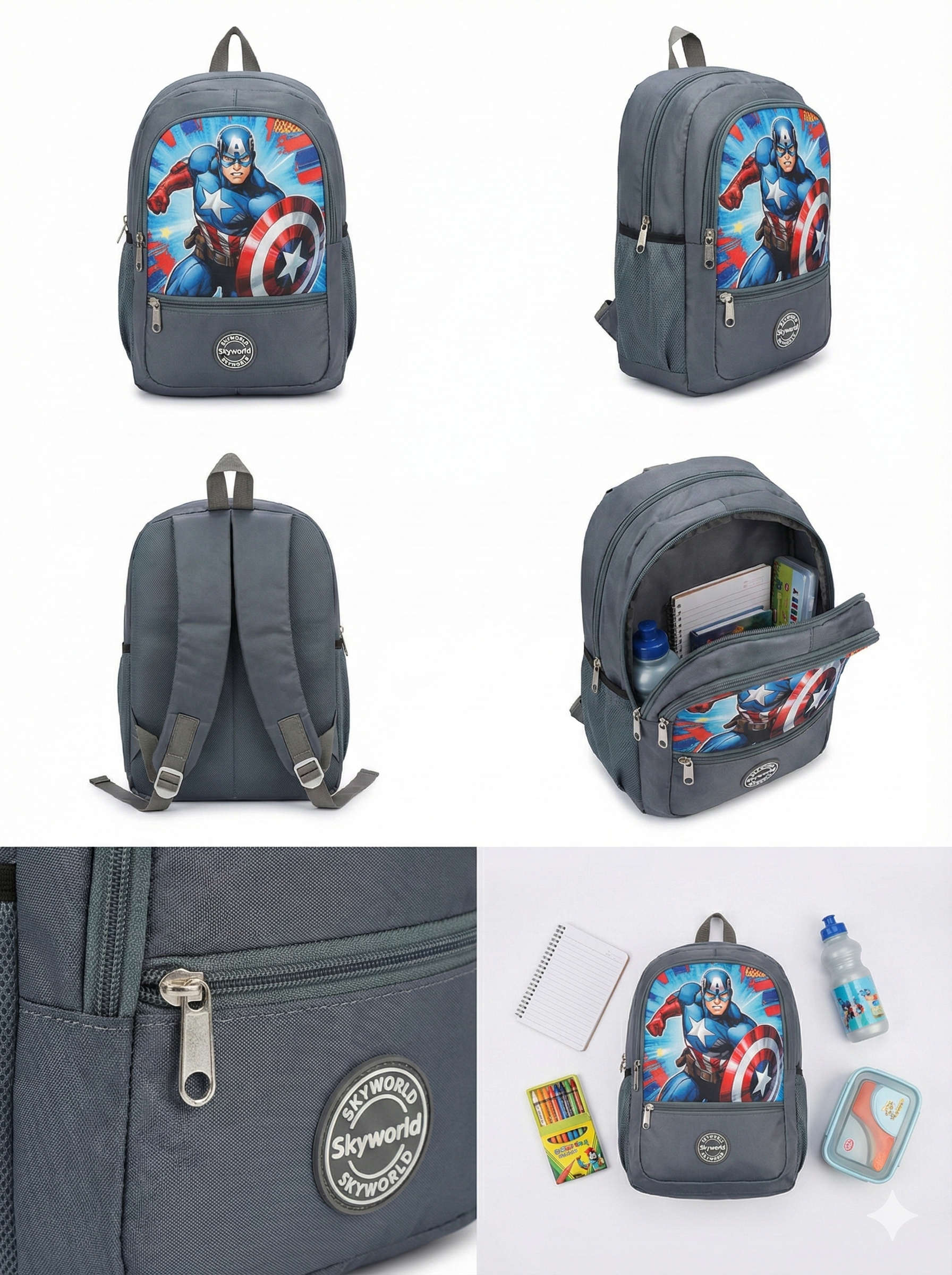 Skyworld Avengers Theme Bag For Kids